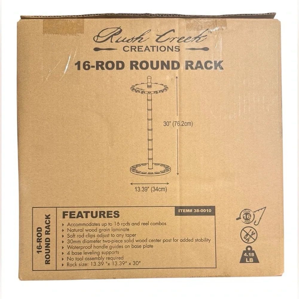 NWT 16-Rod Round Rack